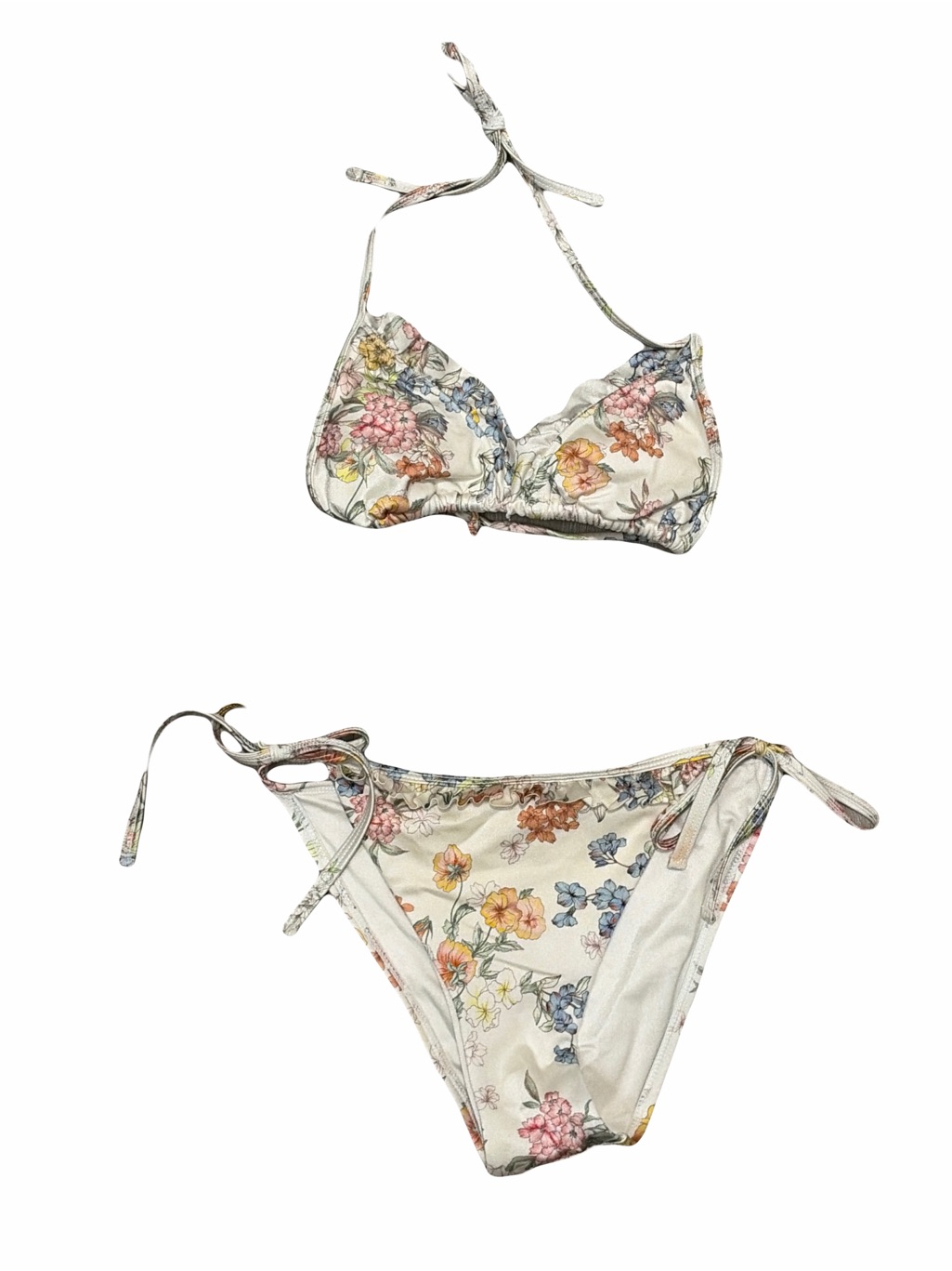La Hearts Floral Tie-Side Bikini Set